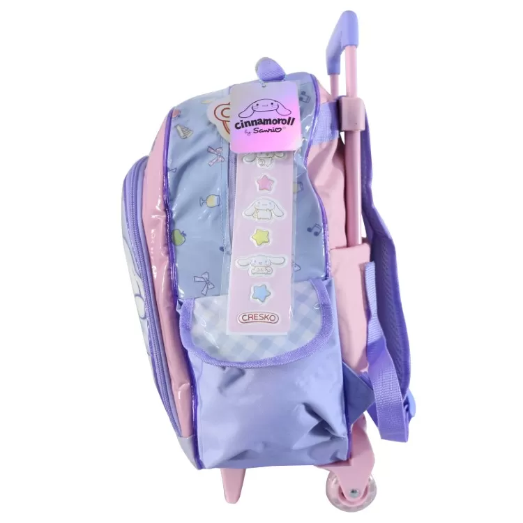 Mochila Escolar Cresko 2026 Cinnamoroll 16" con Carro Art.SR2604